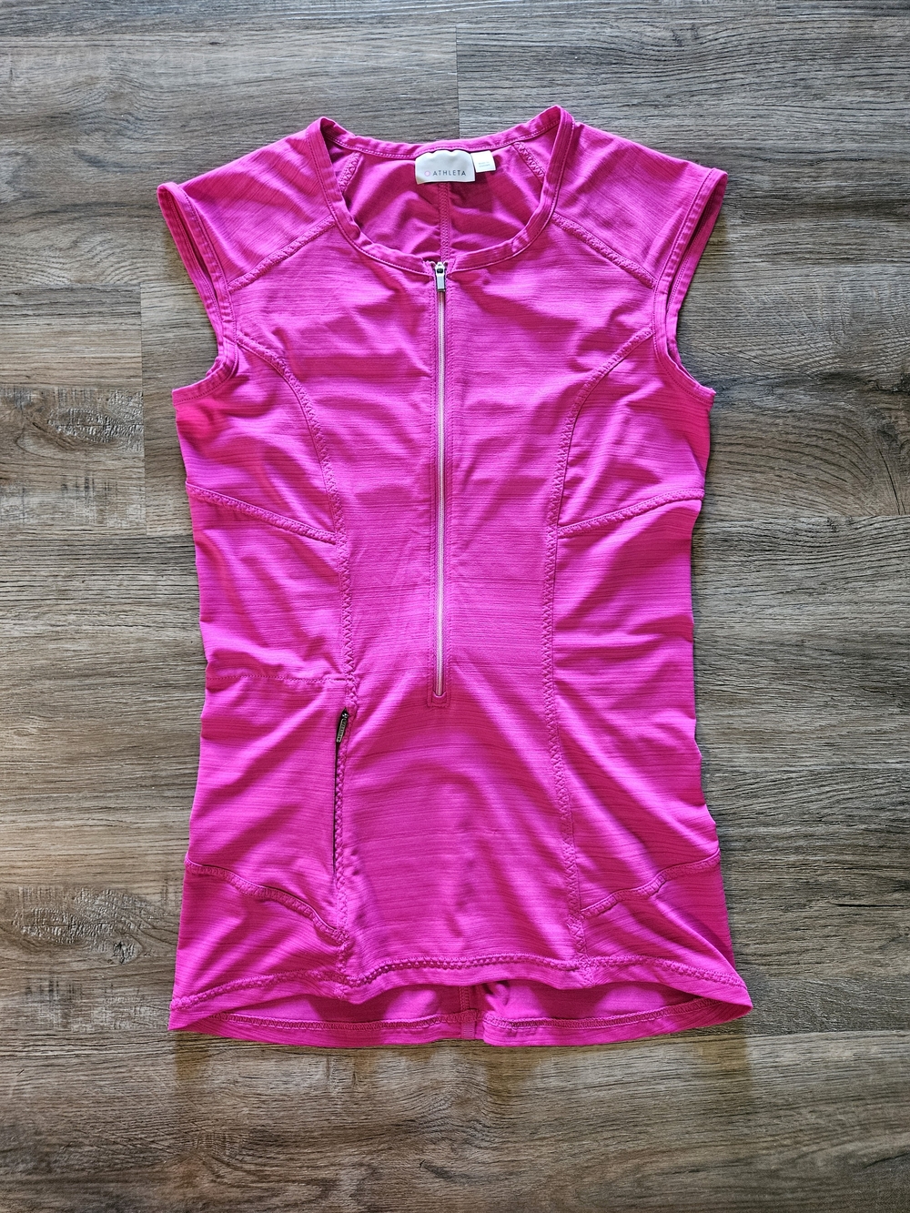 Athleta Pacifica Magenta Pink UPF Athletic Tank